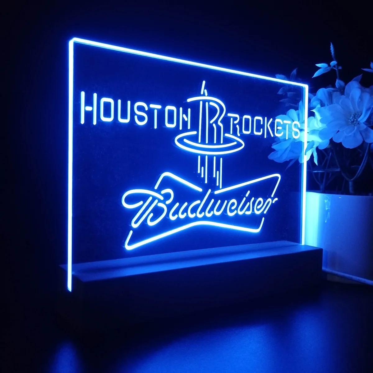 Houston Rockets Budweiser LED Desk Light