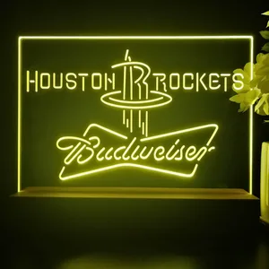 Houston Rockets Budweiser LED Desk Light