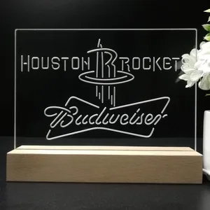 Houston Rockets Budweiser LED Desk Light