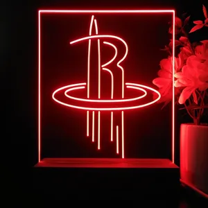 Houston Rockets Logo LED Desk Light