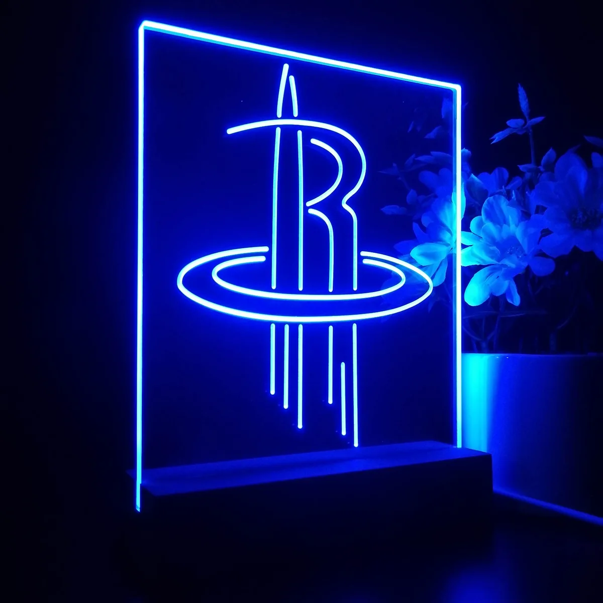 Houston Rockets Logo LED Desk Light