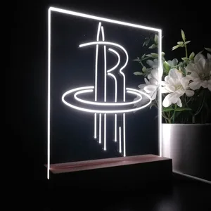 Houston Rockets Logo LED Desk Light