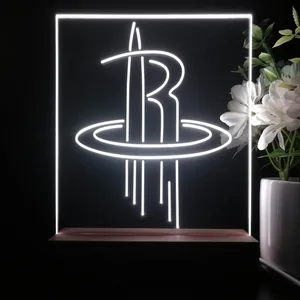 Houston Rockets Logo LED Desk Light