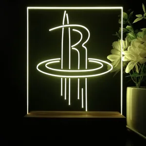 Houston Rockets Logo LED Desk Light
