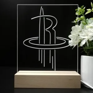 Houston Rockets Logo LED Desk Light