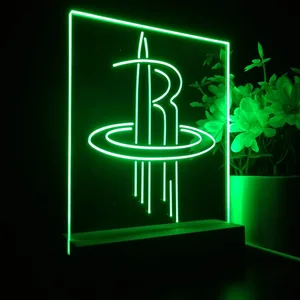 Houston Rockets Logo LED Desk Light