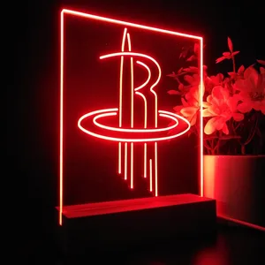 Houston Rockets Logo LED Desk Light
