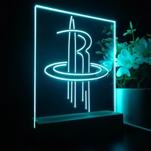 Houston Rockets Logo LED Desk Light