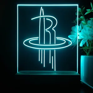 Houston Rockets Logo LED Desk Light