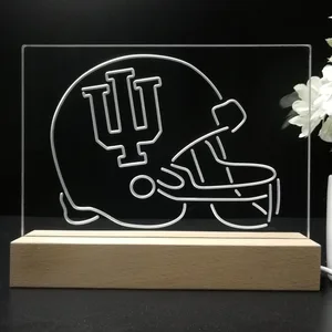 Indiana Hoosiers Helmet LED Desk Light
