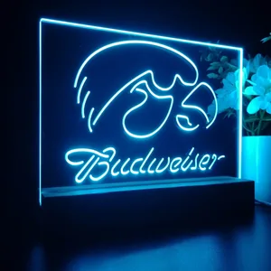 Iowa Hawkeyes Budweiser LED Desk Light