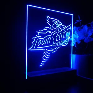 Iowa State Cyclones Logo LED Desk Light