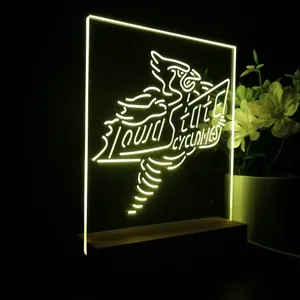 Iowa State Cyclones Logo LED Desk Light