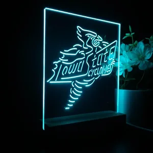 Iowa State Cyclones Logo LED Desk Light