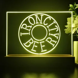 Iron City Beer Wheel LED Desk Light