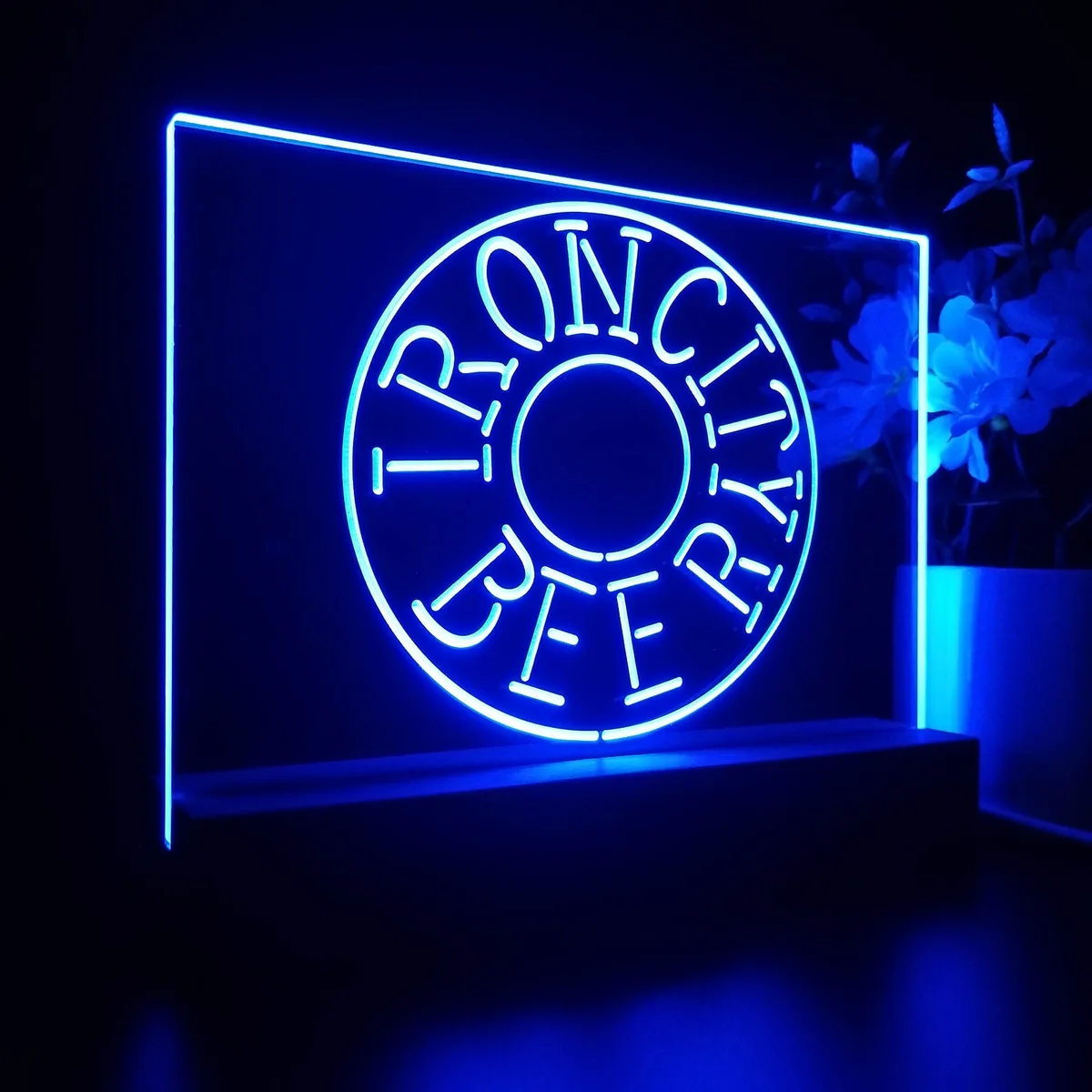 Iron City Beer Wheel LED Desk Light