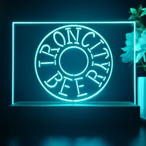 Iron City Beer Wheel LED Desk Light