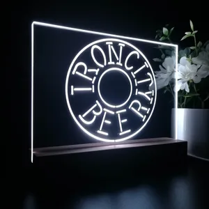 Iron City Beer Wheel LED Desk Light