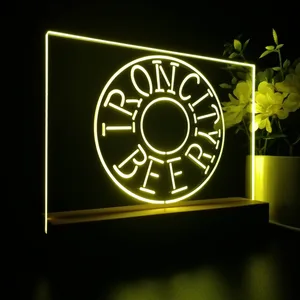 Iron City Beer Wheel LED Desk Light