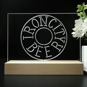 Iron City Beer Wheel LED Desk Light
