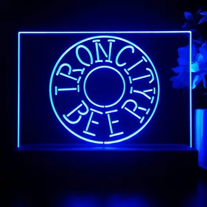 Iron City Beer Wheel LED Desk Light