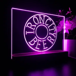 Iron City Beer Wheel LED Desk Light