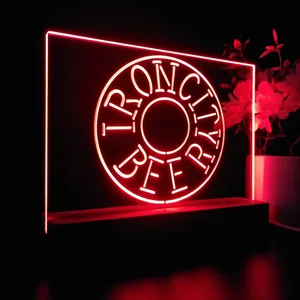Iron City Beer Wheel LED Desk Light