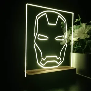 Iron Man Face LED Desk Light