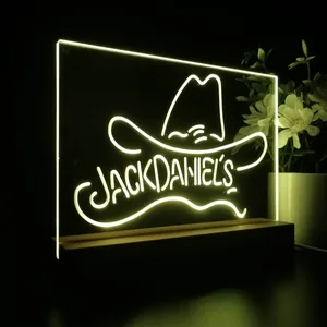 Jack Daniel's Cowboy Hat LED Desk Light