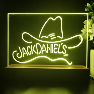 Jack Daniel's Cowboy Hat LED Desk Light