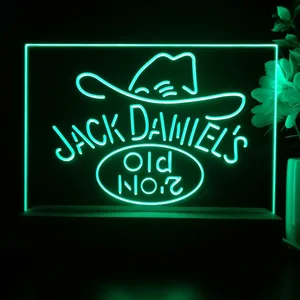 Jack Daniel's Cowboy Hat Old No. 7 LED Desk Light