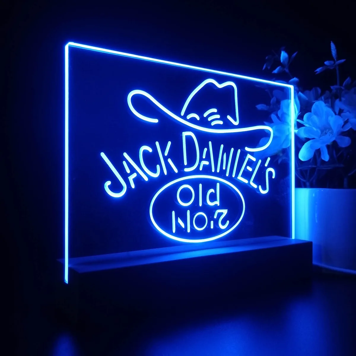 Jack Daniel's Cowboy Hat Old No. 7 LED Desk Light