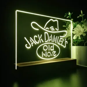 Jack Daniel's Cowboy Hat Old No. 7 LED Desk Light