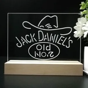 Jack Daniel's Cowboy Hat Old No. 7 LED Desk Light