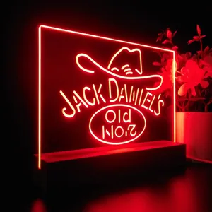 Jack Daniel's Cowboy Hat Old No. 7 LED Desk Light