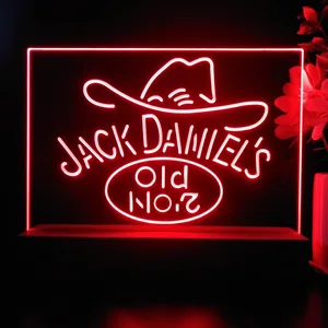 Jack Daniel's Cowboy Hat Old No. 7 LED Desk Light