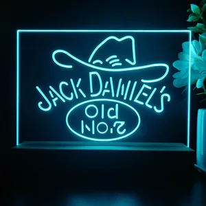 Jack Daniel's Cowboy Hat Old No. 7 LED Desk Light