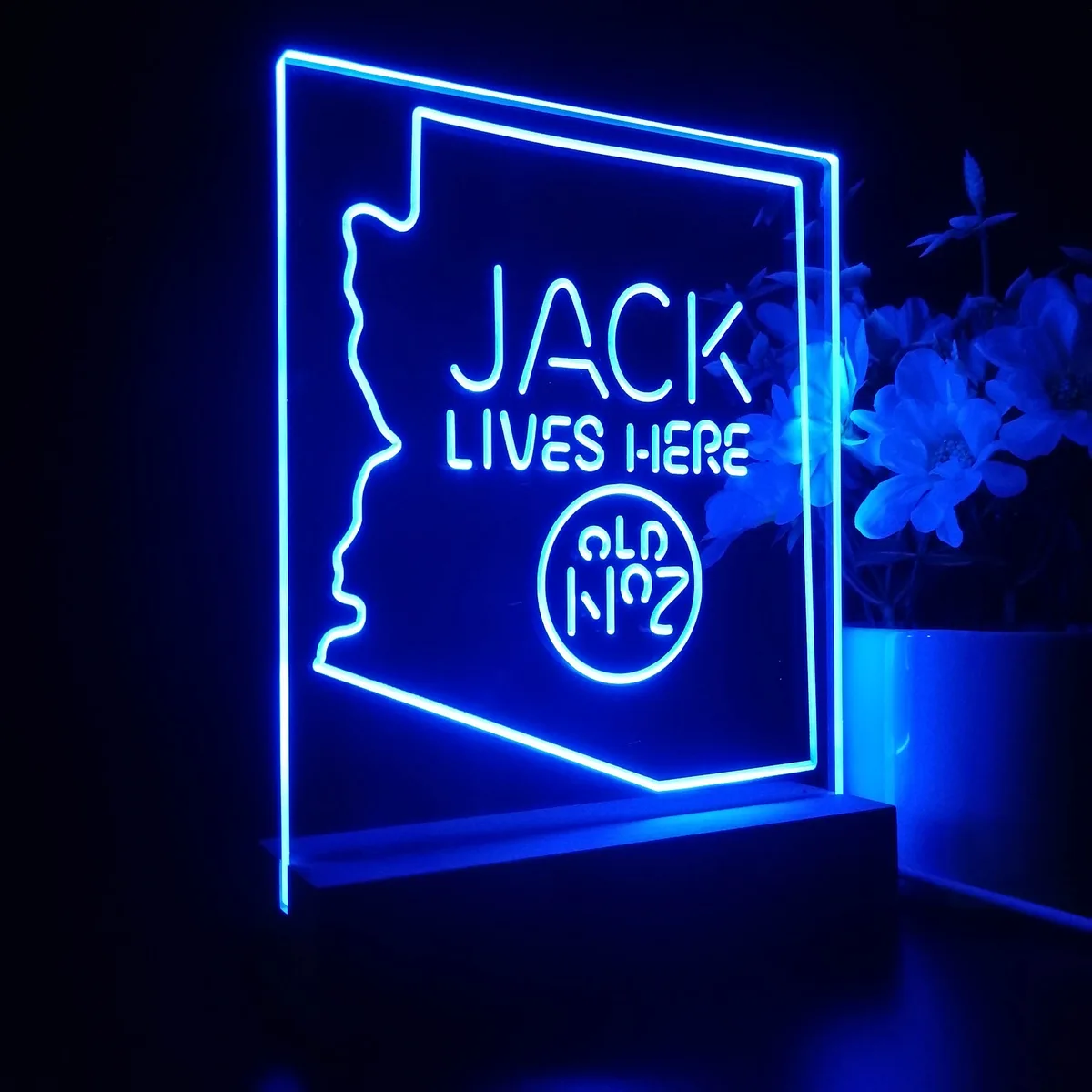 Jack Daniel's Jack Lives Here Arizona LED Desk Light