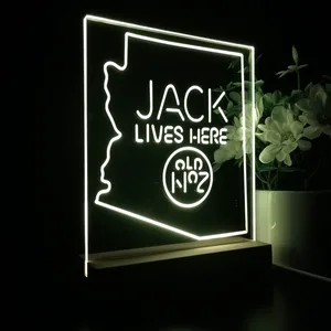 Jack Daniel's Jack Lives Here Arizona LED Desk Light