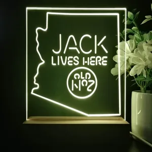 Jack Daniel's Jack Lives Here Arizona LED Desk Light