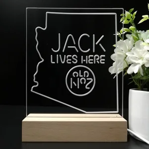 Jack Daniel's Jack Lives Here Arizona LED Desk Light