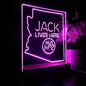 Jack Daniel's Jack Lives Here Arizona LED Desk Light