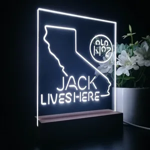 Jack Daniel's Jack Lives Here California LED Desk Light