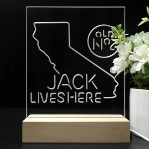 Jack Daniel's Jack Lives Here California LED Desk Light