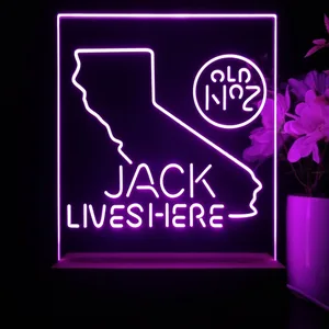Jack Daniel's Jack Lives Here California LED Desk Light