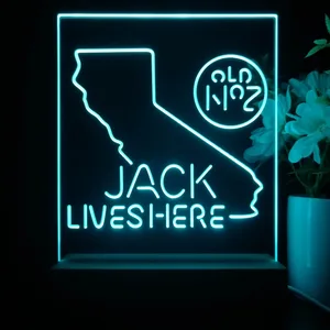 Jack Daniel's Jack Lives Here California LED Desk Light