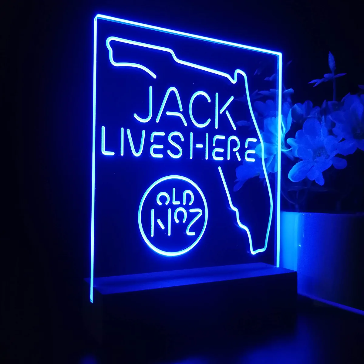 Jack Daniel's Jack Lives Here Florida LED Desk Light