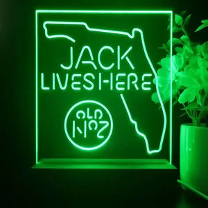 Jack Daniel's Jack Lives Here Florida LED Desk Light