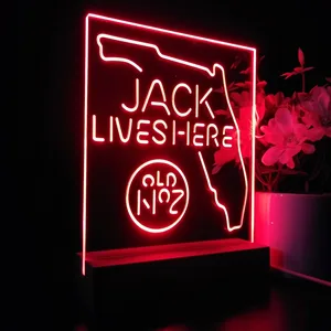 Jack Daniel's Jack Lives Here Florida LED Desk Light