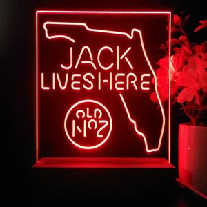 Jack Daniel's Jack Lives Here Florida LED Desk Light